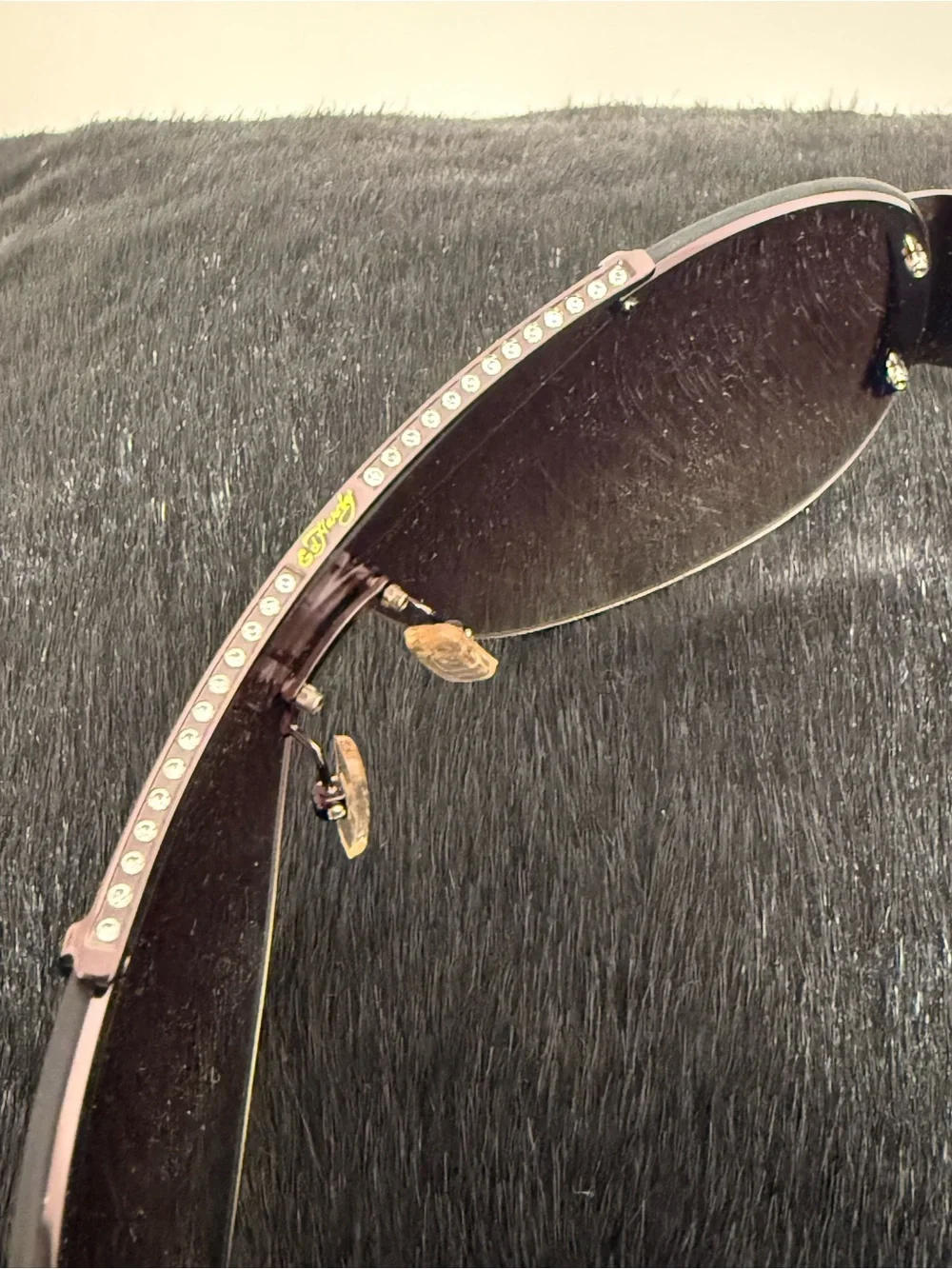 Ed Hardy Vintage Embellished Sunglasses